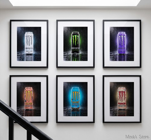 Lot monster energy affiches - lot, 6