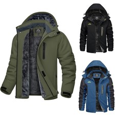 Mens Winter Waterproof Ski Jacket Softshell Fleece Snowboarding Jackets