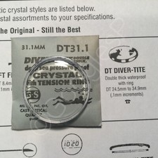 GS Diver-Tite (DT) Watch Crystal Double Thick Waterproof with Tension Ring