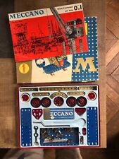 MECCANO - Boîte de construction métallique N°1 - Dim : 30x23 cm Jeu ancien TBE