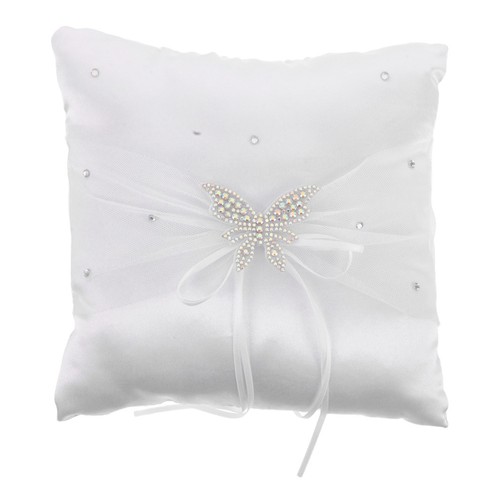 Coussin porte alliances blanc - porte-alliances,
