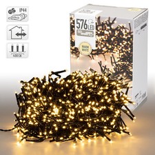 Guirlande lumineuse avec 576 LEDs blanc chaud en cluster intérieur/extérieur 4 m