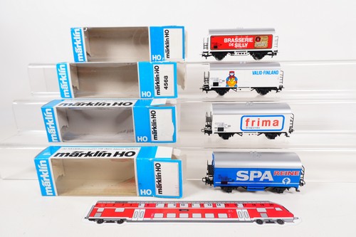 Märklin wagons frigo - h0, 4x