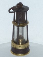 Lampe de mineur en fer et