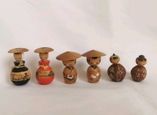 Kokeshi Lot de 6 Petites