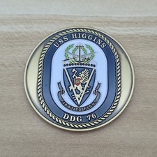 USS HIGGINS DDG 76 Challenge Coin