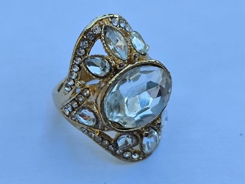 Vintage gold tone clear - tone,
