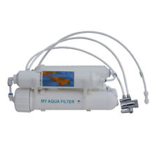 4-stage Portable Countertop RO Reverse Osmosis Aquarium System with DI, 75 GPD