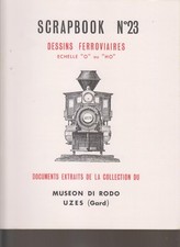 SCRAPBOOK DRAWINGS IRON O or HO N°23 LOCO 220 AMERICAN + TENDER / SEE BED 1000