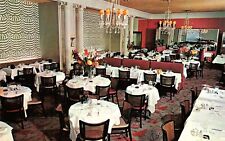 Divan Parisien Restaurant New York City Interior Chatham Hotel Vtg Postcard E53