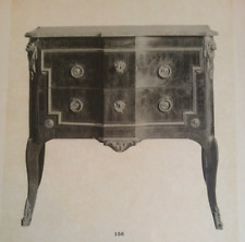 OLD ENGRAVING 19 centuries FURNITURE D ART CONVENIENT signed N SMALL era LOUIS XV
