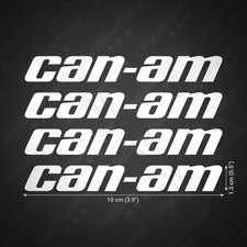 Lot 4 stickers CANAM BLANC