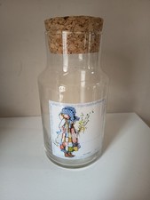 HOLLY HOBBIE Glass Jar Pot En Verre Vintage 