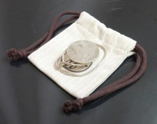 Authentique pince à billets HERMES pièce de monnaie cheval métallique #4285