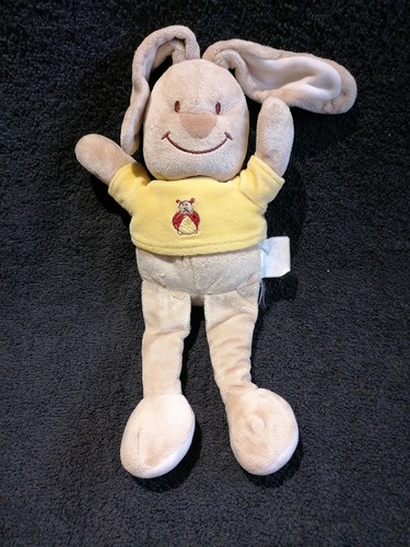 Doudou peluche lapin - peluche, beige
