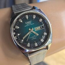 Vintage CAMY Geneve Club-Star men's automatic watch day/date swiiss 1970s