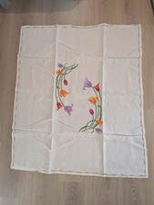 nappe ancienne brodée au