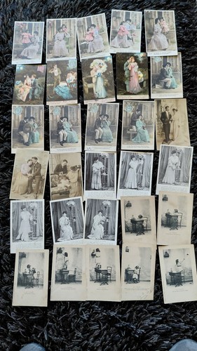 Lot cartes postales - de,