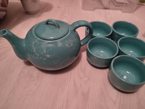 Théière tasses en - et, 5
