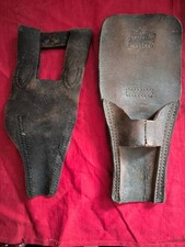 Lot à restaurer 2 porte baïonnette :cuir noir retourné lebel cuir fauve 1892 ww1