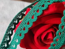Dentelle vintage vert  coton 3