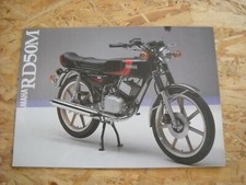 CATALOGUE BROCHURE MOTOS YAMAHA RD50M + LISTE DE PRIX 1977