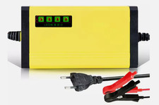 Chargeur de Batterie Intelligent 12V 2A pour auto Moto Voiture Ecran LCD