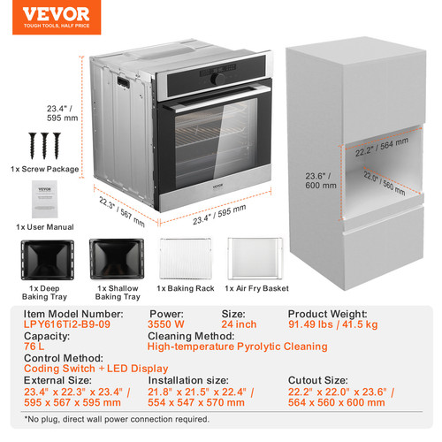 Vevor four encastrable - encastrable,
