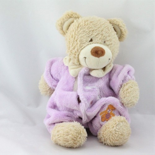 Doudou ours combinaison - , mauve