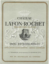 Label Chateau Lafon-Rochet.Saint Estèphe Grand Cru Classé.