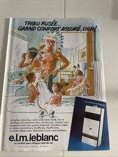 Vintage 1984 Boiler Leblanc Indian Illustration Press Advertising