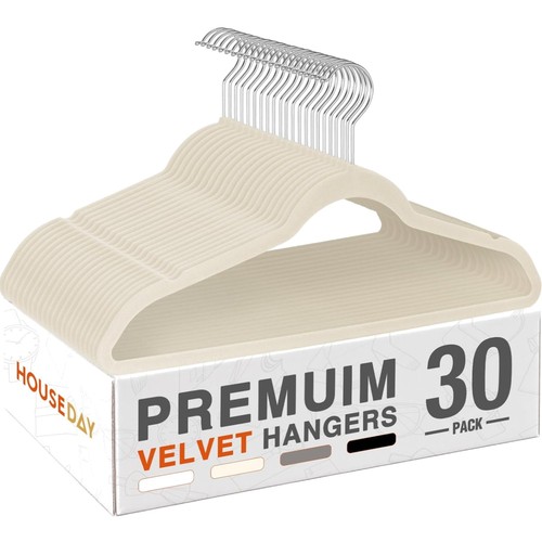 Cintres velours antidérapants