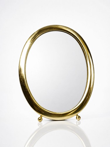 Miroir poser ovale cadre en - ovale,