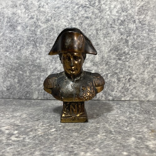Petit buste bronze doré