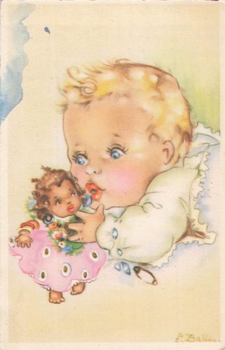 Illustree bebe blond poupee - bebe,