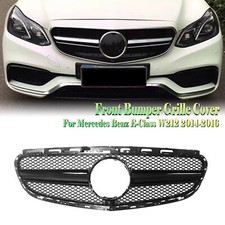 For 2014-2016 2015 Benz E-Class W212 Front Grille Grill Body Kit Gloss Black