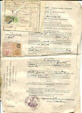 INVOICES CONCESSION d'ANDANCE ARDECHE MARBLE NICOLAS SARRAS 1924 CALAT MACON