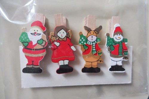 Sachet pinces en bois - de, 4