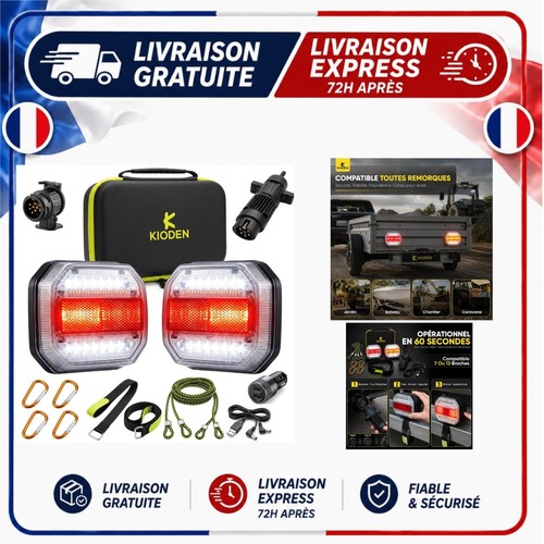 Feux arrière remorque led - feux,