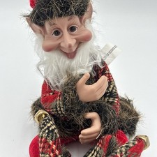 POSABLE ELF CHRISTMAS ELF CHRISTMAS ORNAMENT ELF DECOR