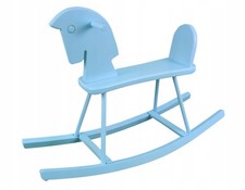 Cheval à bascule bois BLEU