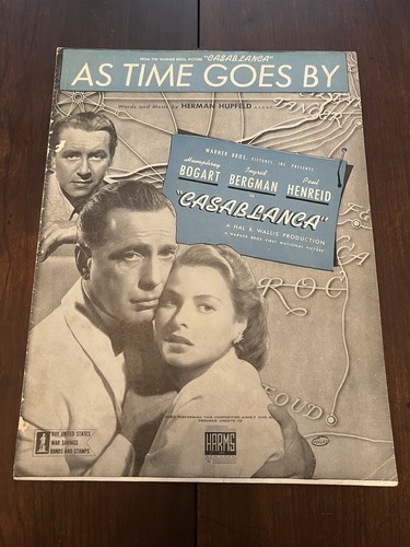 Vtg sheet music time - sheet, goes