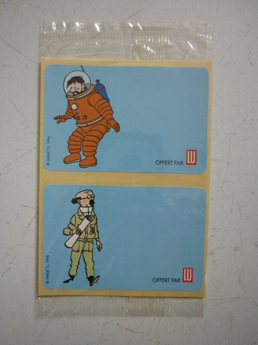 Tintin lot d autocollants - /,