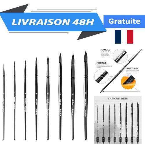 Nicpro pinceaux aquarelle - pinceaux,