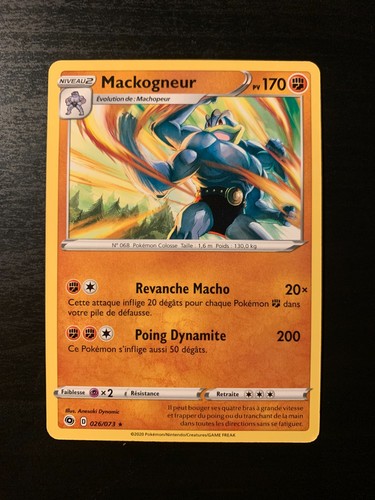 Carte pokémon rare mackogneur - carte,