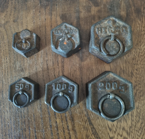 Lot poids anciens français - lot,
