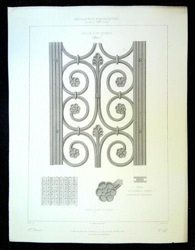 Antique engraving grid in - grid,