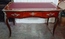 LOUIS XV STYLE BUREAU DESK. WOOD MARQUETRY. ORMOLU. FRANCE. 19TH CENTURY