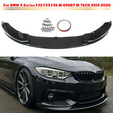 Pour 4er BMW F32 F33 F36 14-20 Lèvre Lame Noir Brillant Jupe De Pare-Choc Avant