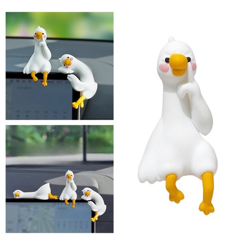Figurine résine oie stupide